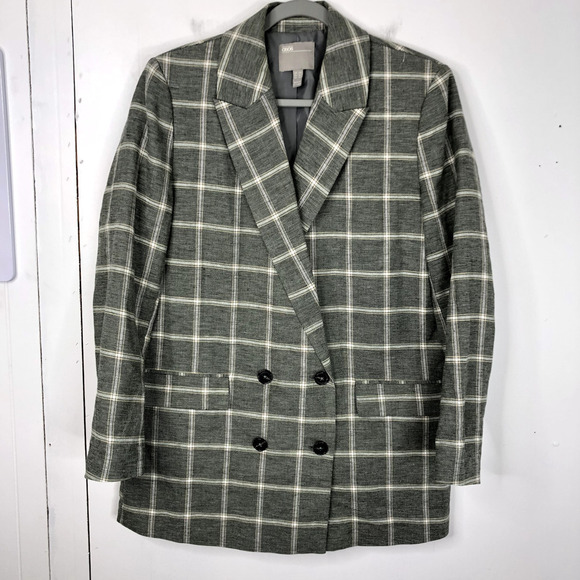 ASOS Blazer Double Breasted Academia Professor Heritage Twee Preppy Womens 10 - Picture 1 of 10